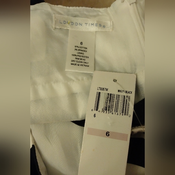 London Times black and white sundress NWT - Picture 5 of 5